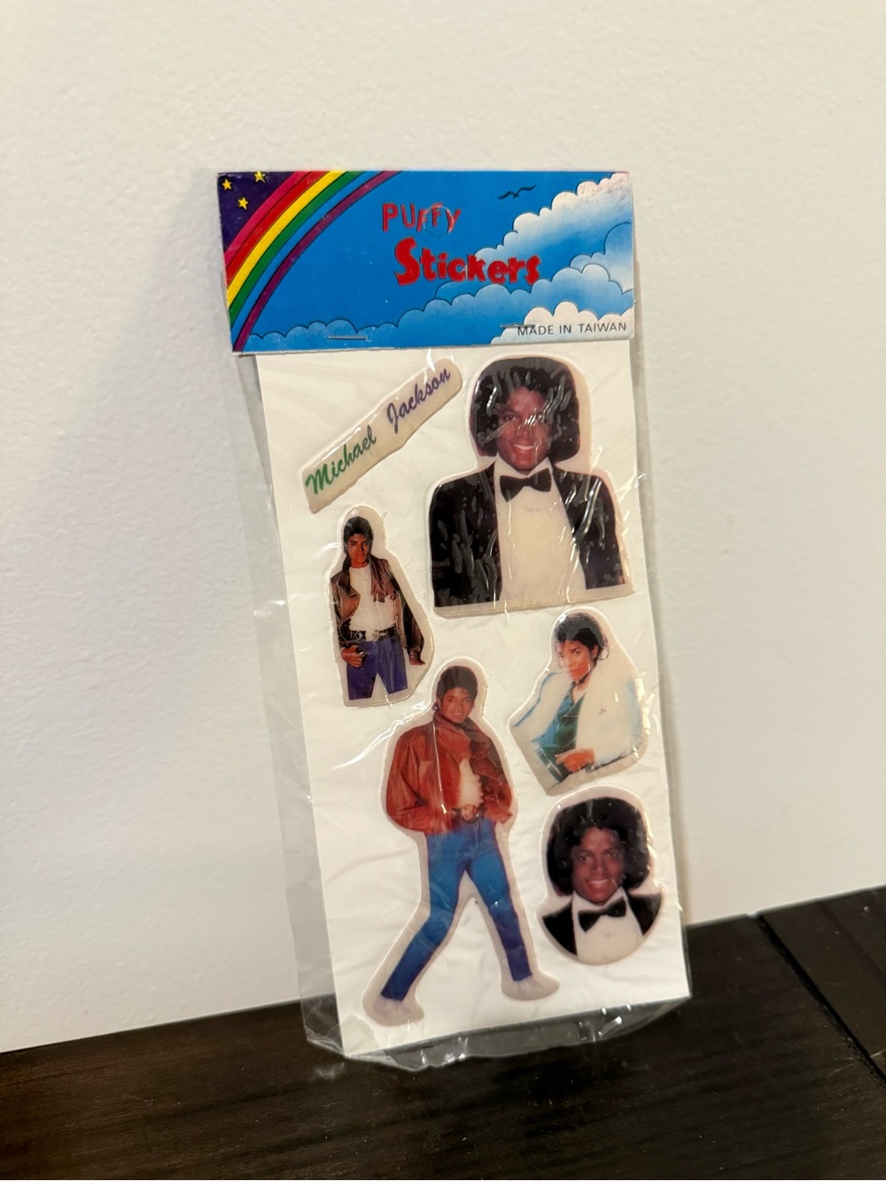 Michael Jackson Vintage 1980s Puffy Stickers New Thriller & Off The Wall Era